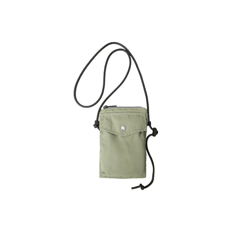OUZIHUANG Nylon Cell Phone Pouch Unisex Black/Green/Brown/Ecru/Khaki-9