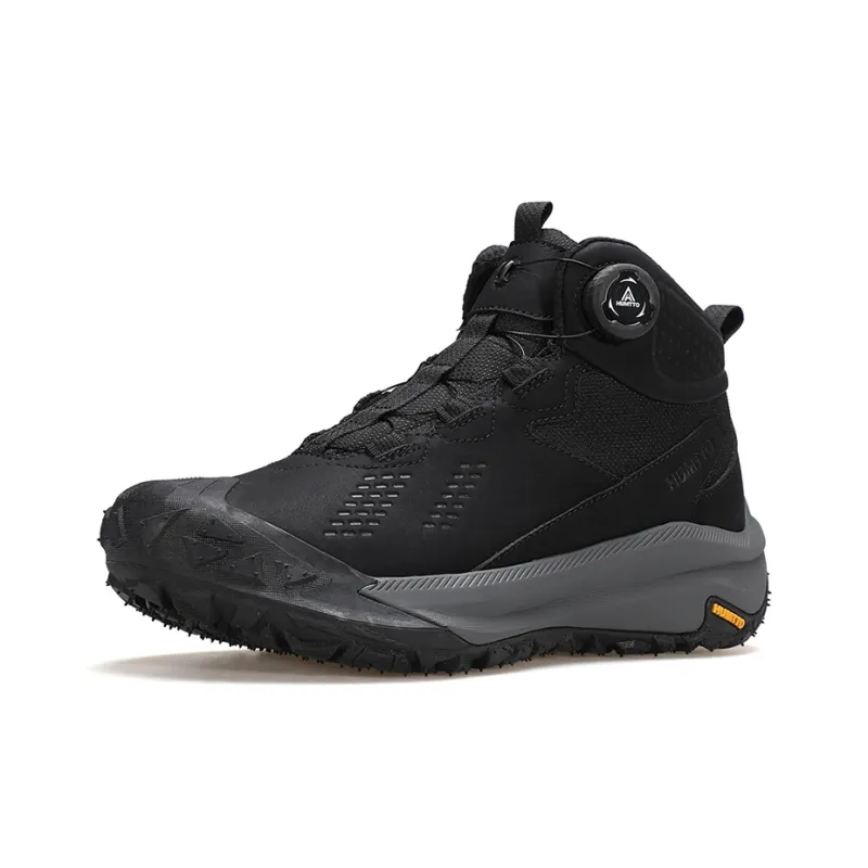 HUMTTO Cushioning Anti Slip And Wear Resistant High Top Outdoor Shoes Men's Black-1