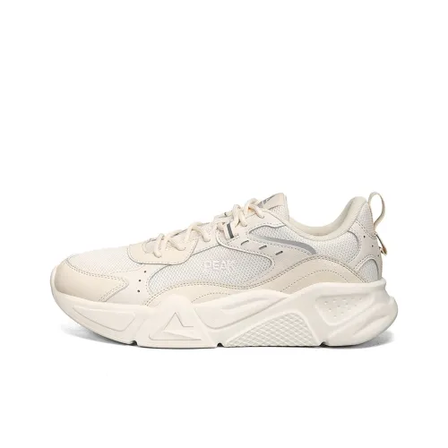 PEAK Non slip Lightweight Low Top Chunky Sneakers Men's Beige