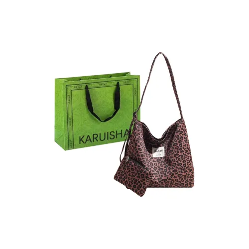 KARUISHA Canvas Crossbody Bag Canvas Bag Women's Brown/Black