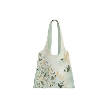 AOSONG Suede Tech Fabric Shoulder Bag Unisex Multicolor