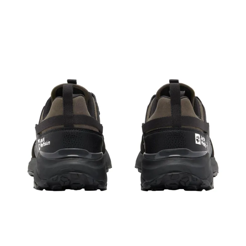 Jack Wolfskin Wear resistant And Waterproof Low Top Outdoor Shoes Men's Black Umber-4