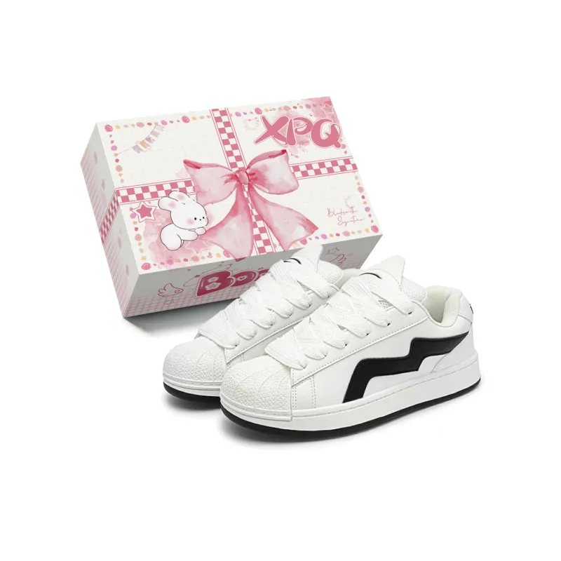 XPQ Wear-resistant Lightweight Breathable And Non-slip. Low-Top Skateboard Shoes Women's-0