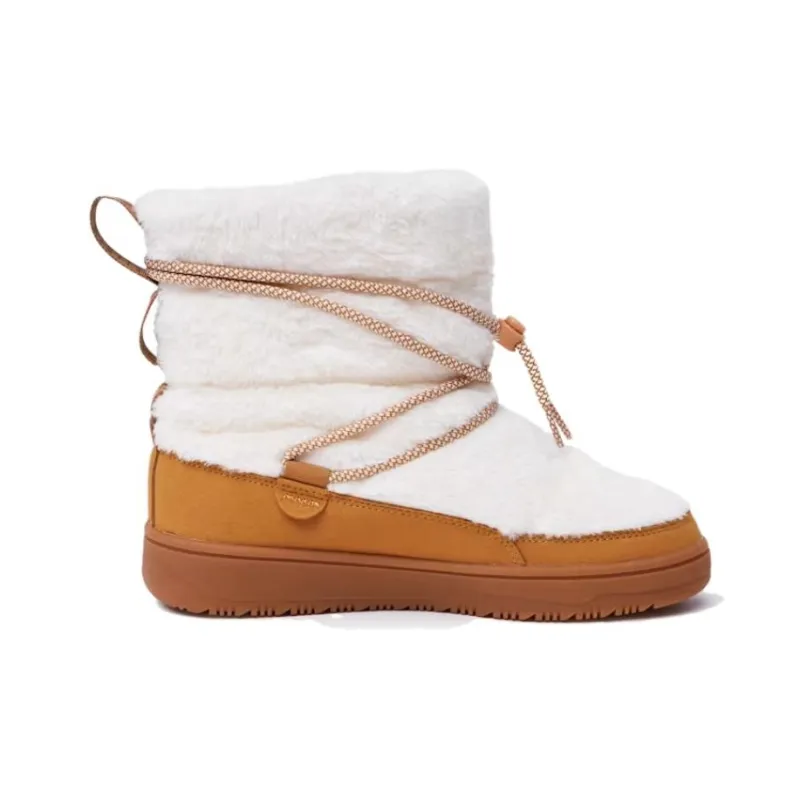 PUMA Snowbae Thermal Abrasion Resistant Short Snow Boots Women's White Brown-1