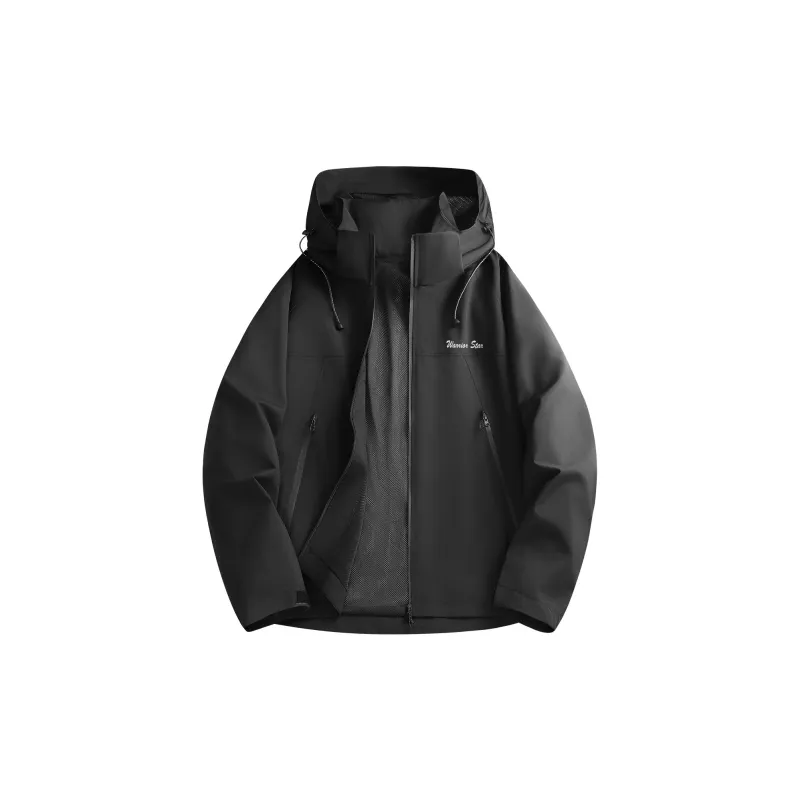 Warrior Lace Up Waterproof And Windproof Windbreaker Jacket Unisex-51