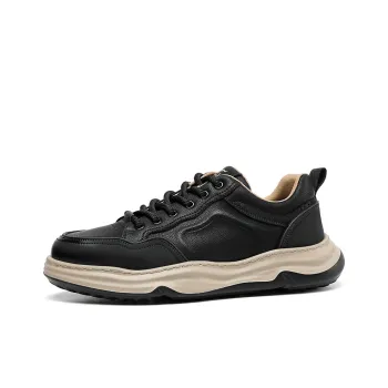 SEPTWOLVES Low Top Casual Shoes Men's Black HD
