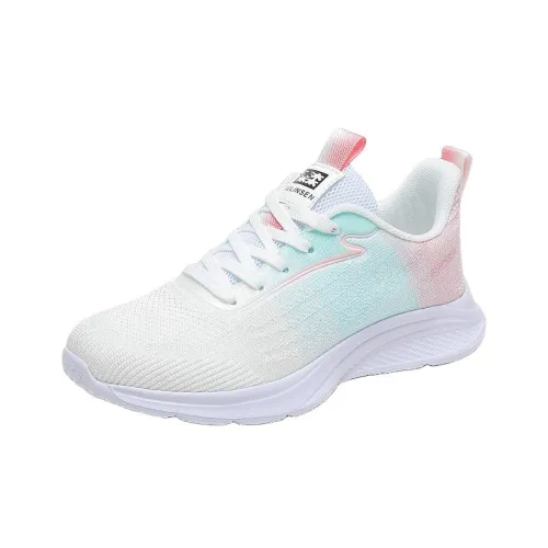 Mulinsen Cushioned Wear Resistant Lightweight Low Top Running Shoes Women's Moon Pink