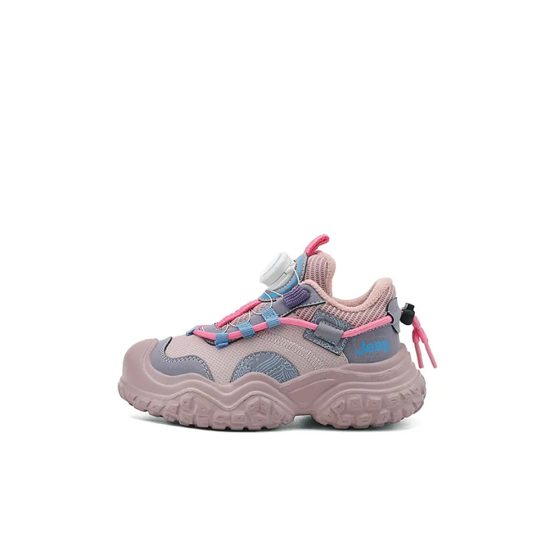 Jeep Slip Resistant Anti Kick Wear Resistant Warm Low Top Kids Lifestyle Shoes Pink Blue Kids'-0