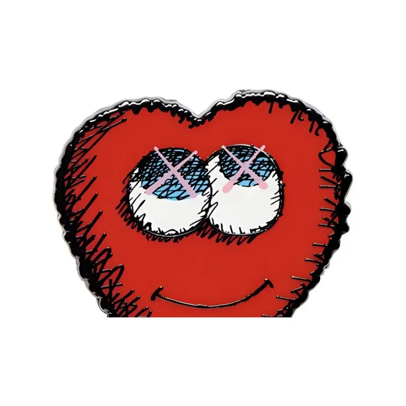 KAWS x NGV Heart Pin Trend Based Products 4cm-3