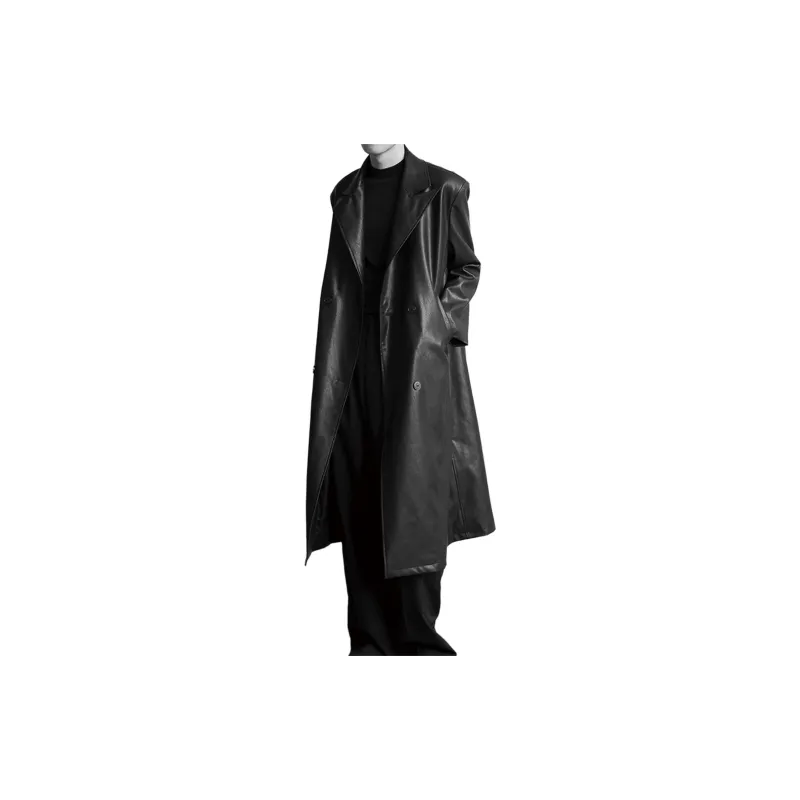 CREAZIONI LA FANTASIA E MOBILE Trench Coat Unisex Black-1
