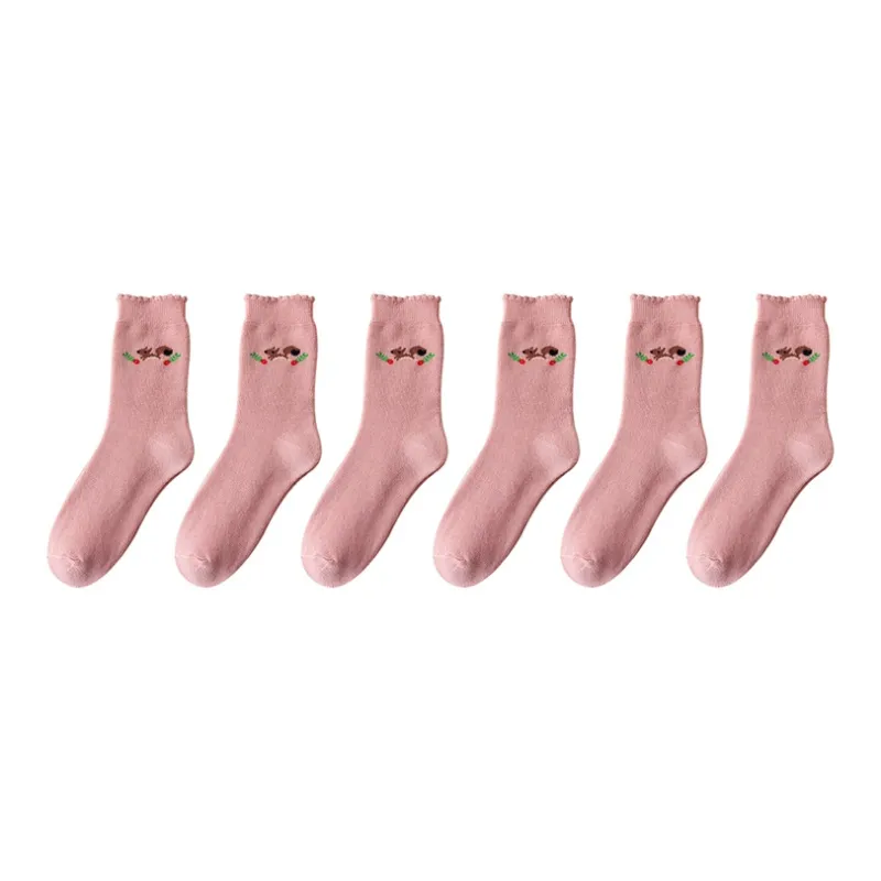 Cotton Gene Mid Calf Socks Women's Combo Set-31