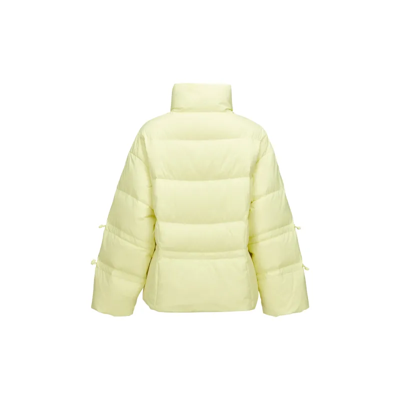 Skechers Down Jacket Women's Yellow Cream-1