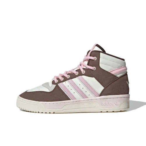 Adidas Originals Rivalry Anti Slip Wear Resistant Mid Top Skateboard Shoes Unisex Brown