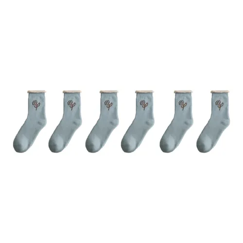 Cotton Gene Mid Calf Socks Women's Combo Set