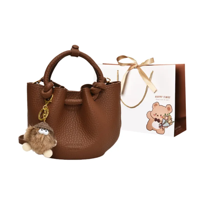 ERANGBEAR PU One Shoulder Handbag Women's Coffee/White/Red/Brown/Black-9