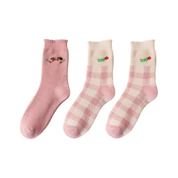 Cotton Gene Mid Calf Socks Women's Combo Set