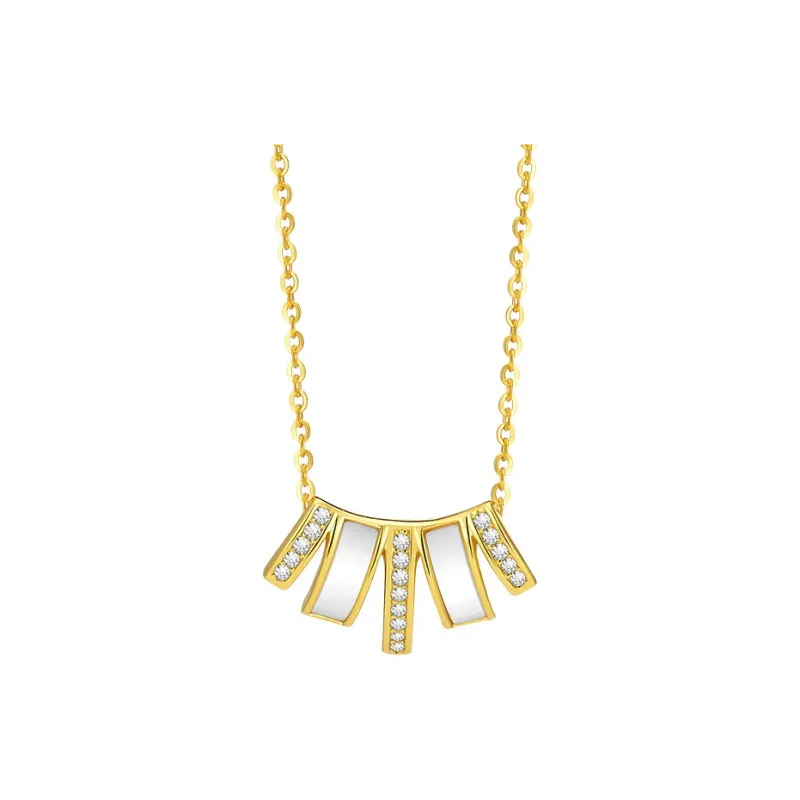 KING OF BLING 925 Sterling Silver With Zircon Necklaces Women's-2