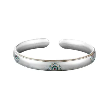 Silver Place 999 Fine Silver Bangles Women's