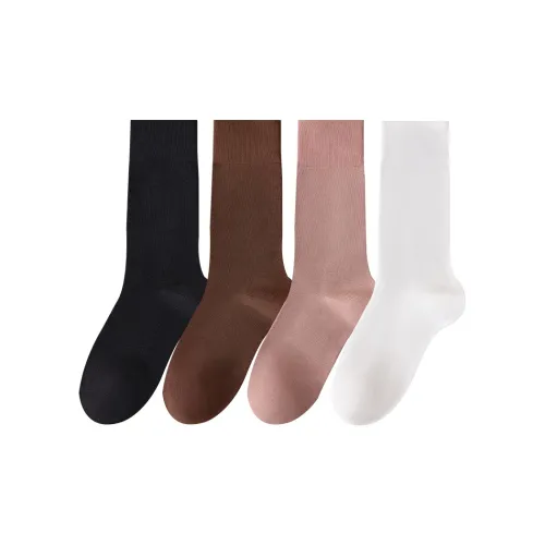Temooues Mid Calf Socks Women's 4 Pack