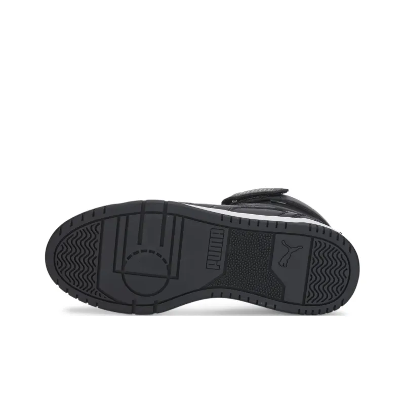 PUMA Slip-Resistant Anti-Kick High-Top Kids' Skateboarding Shoes Black Teenagers-4
