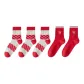Red White Plaid 3 Pack+Red Blessing Cat 2 Pack