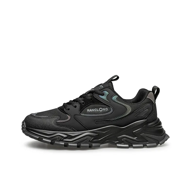 KANGLONG Shock Absorbers With Slip Resistant And Abrasion Resistant Properties Low Top Chunky Sneakers Men's-7