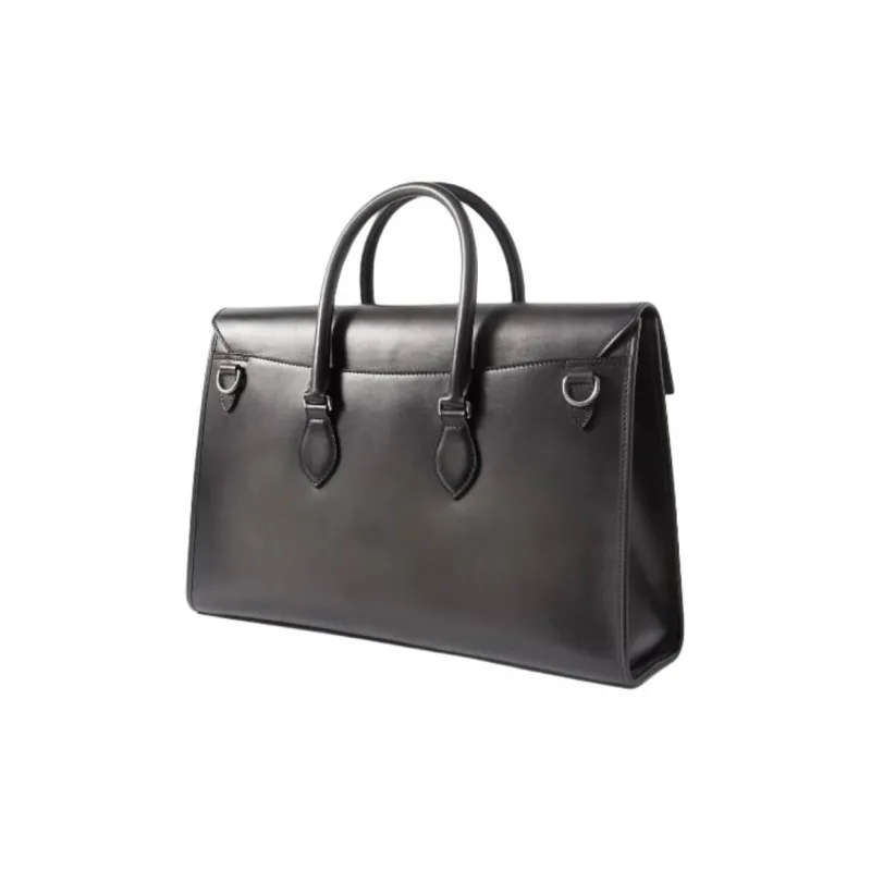 BERLUTI Calfskin Briefcases Men's Black-1