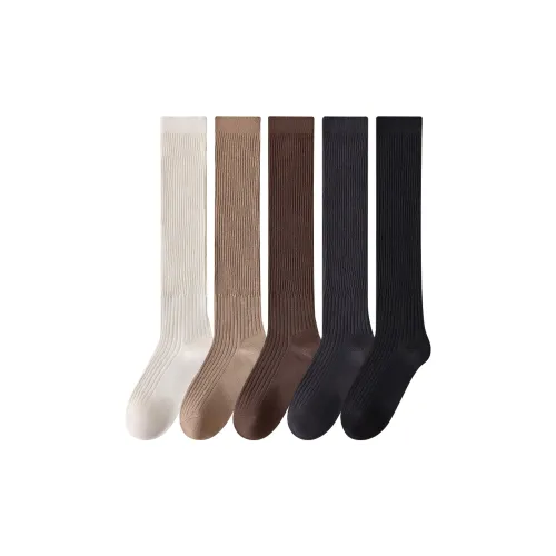 Temooues Mid Calf Socks Women's Combo Set