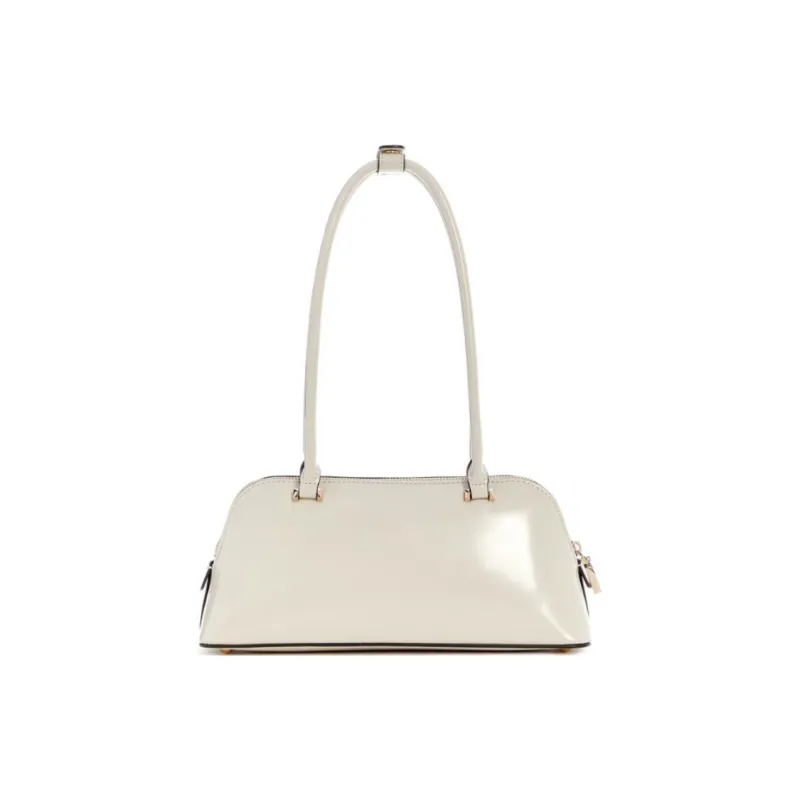 GUESS Artificial Leather Shoulder Bag Medium Size Women's White-2