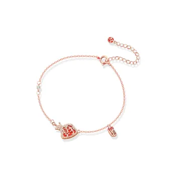 BLANK IN BLANK Sterling Silver Bracelets Unisex Red