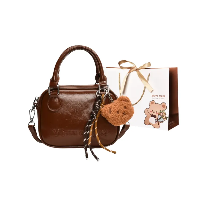 ERANGBEAR PU Handbag Women's Burgundy/Black/Coffee/Brown-9