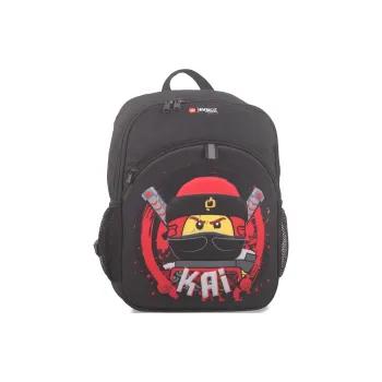 LEGO Polyester Backpack Large Size Kids' Black & Red