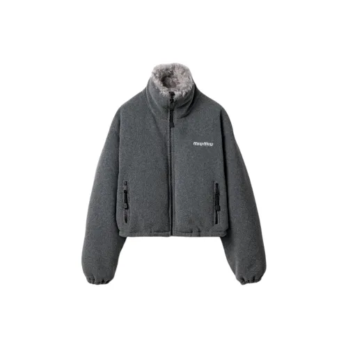 MIU MIU FW24 Down Jacket Women's Gray