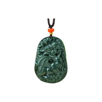 Jade Charm Yao Hetian Jade Necklaces Green Jade Men's