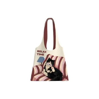AOSONG Suede Tech Fabric Shoulder Bag Women's Pink/Umber/Black White