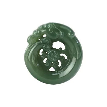 YUJIANQINGJIE Pendants Green Jade Unisex