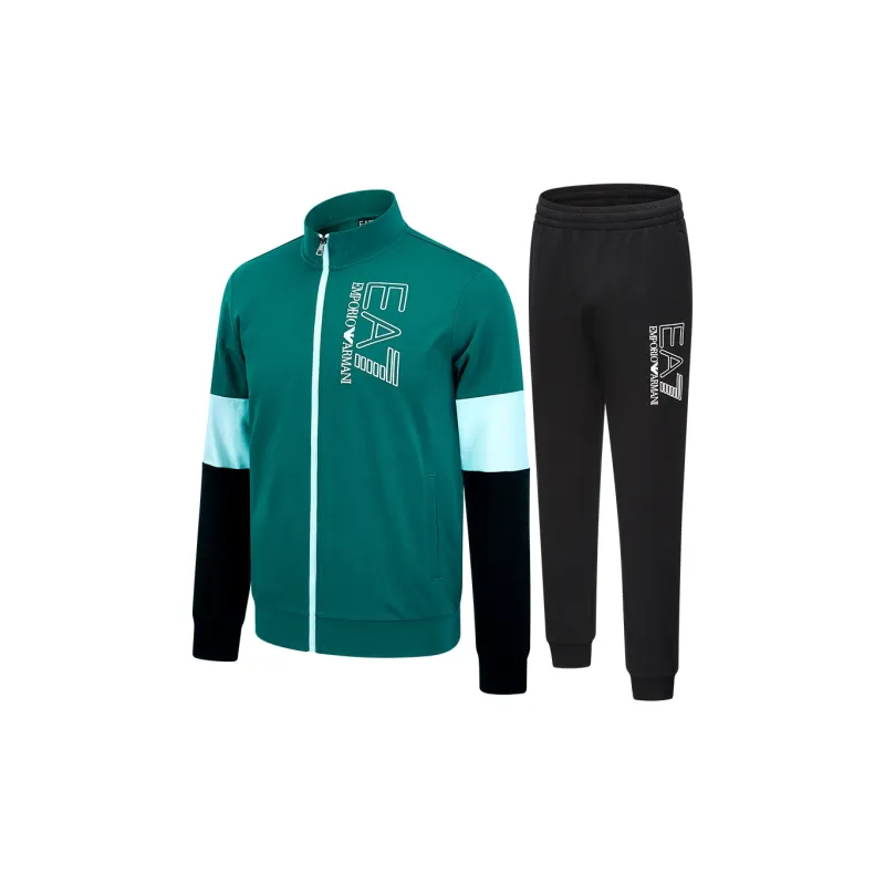 EMPORIO ARMANI EA7 SS22 Casual Sportswear Men's Green-2