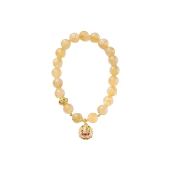 ZOKS Colored Glaze Jade Bracelets Women's