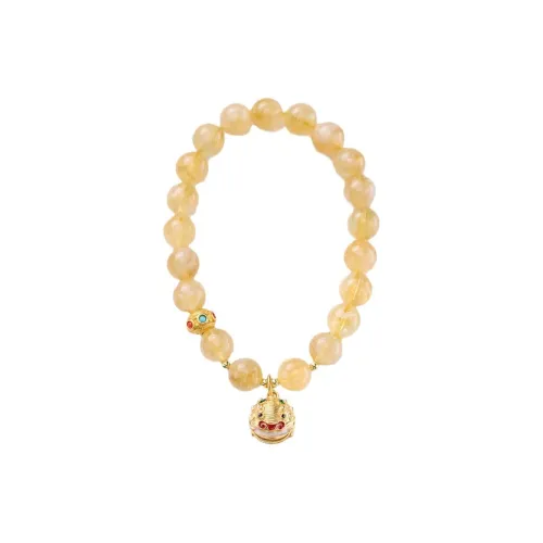 ZOKS Colored Glaze Jade Bracelets Women's