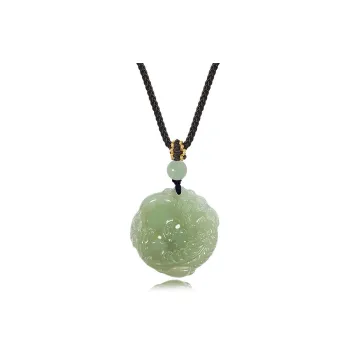 WEITIANXUAN Hetian Jade Necklaces Green Jade Unisex