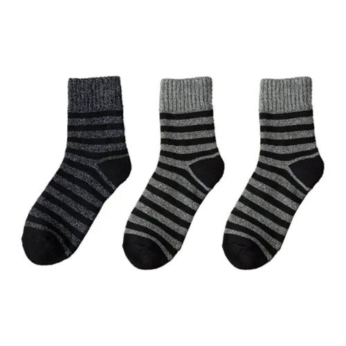 Cotton Gene Mid Calf Socks Men's Combo Set