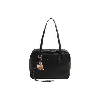 JIANMU PU Shoulder Bag, Crossbody Bag, Handbag Women's Black/Coffee/Brown/Red