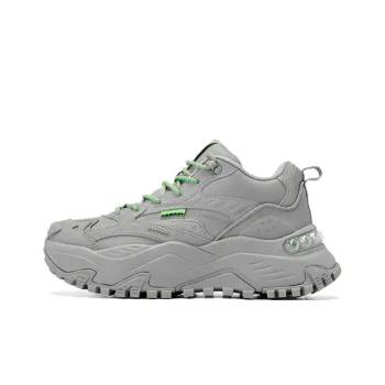 QIAODAN Cushioned Slip Resistant High Top Outdoor Shoes Women's Gray