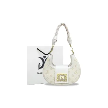 MACK JODAER Synthetic Leather Shoulder Bag Regular Women's Ecru