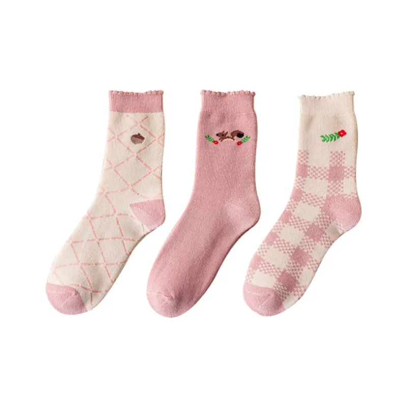 Cotton Gene Mid Calf Socks Women's Combo Set-22
