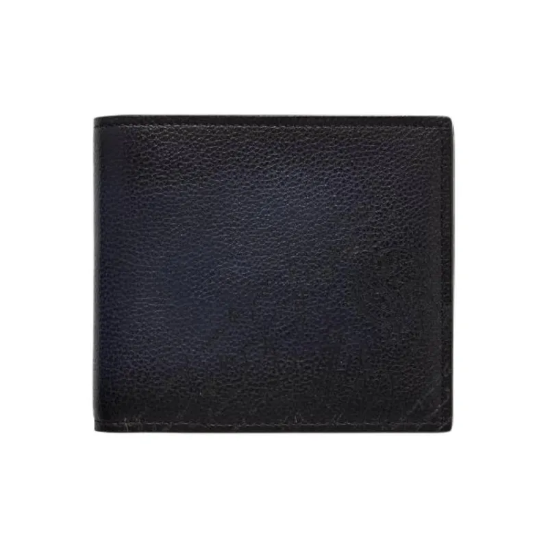 BERLUTI Calfskin Wallet Men's Midnight Blue-0
