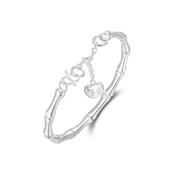 YUOFFICIAL S999 Fine Silver Sterling Silver Bracelets Women's