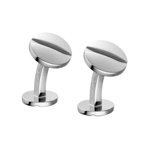 CARTIER 925 Sterling Silver Cufflinks Unisex Silver