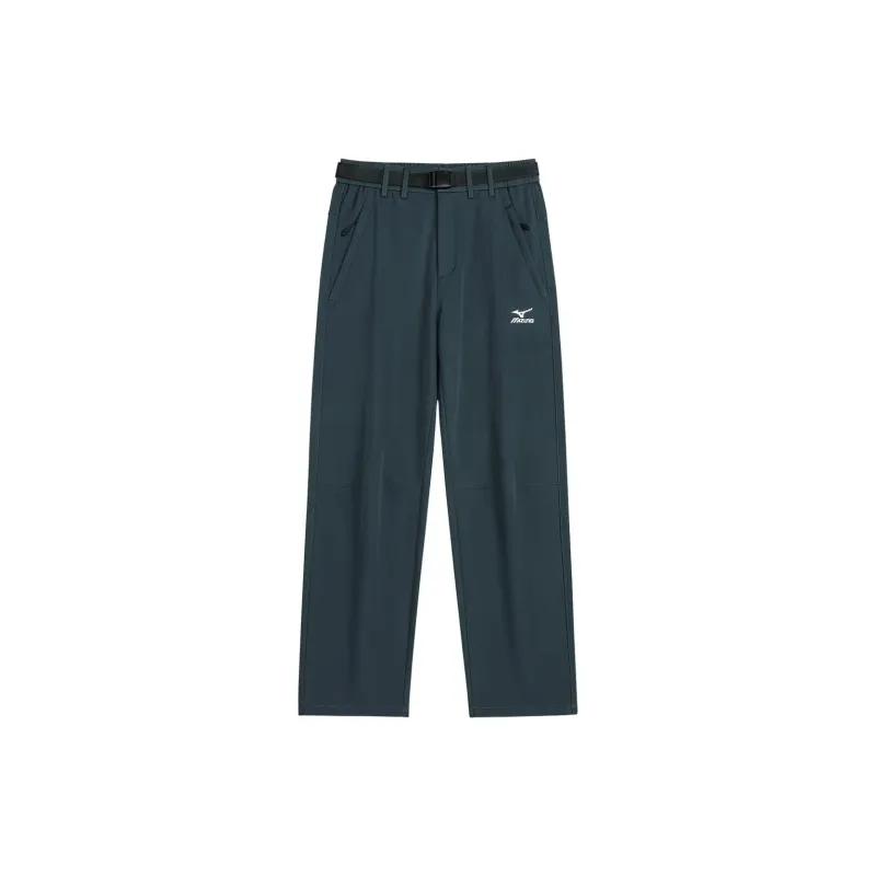 Mizuno Windbreaker Pants Men's Dark Gray With Free Necklaces-1
