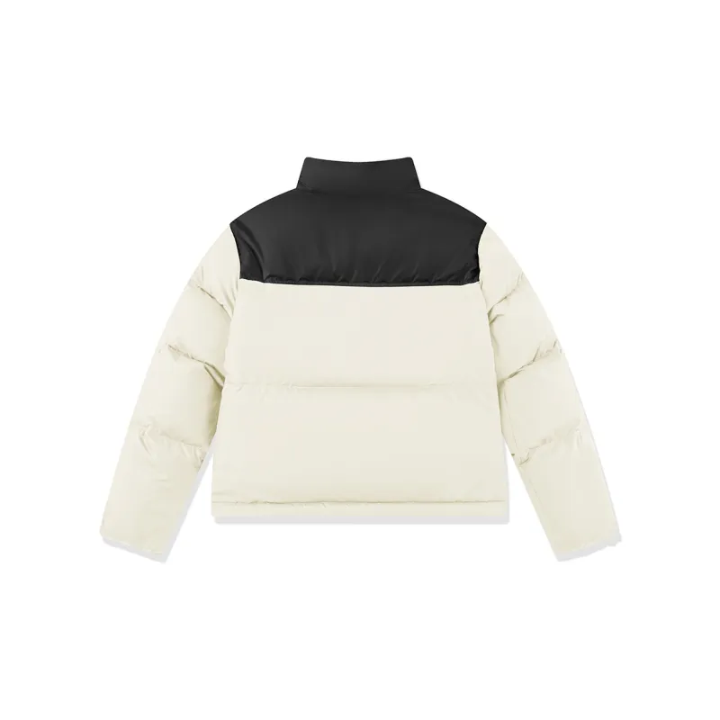 QIAODAN Dry Down Jacket Women's Cream White/Black-1